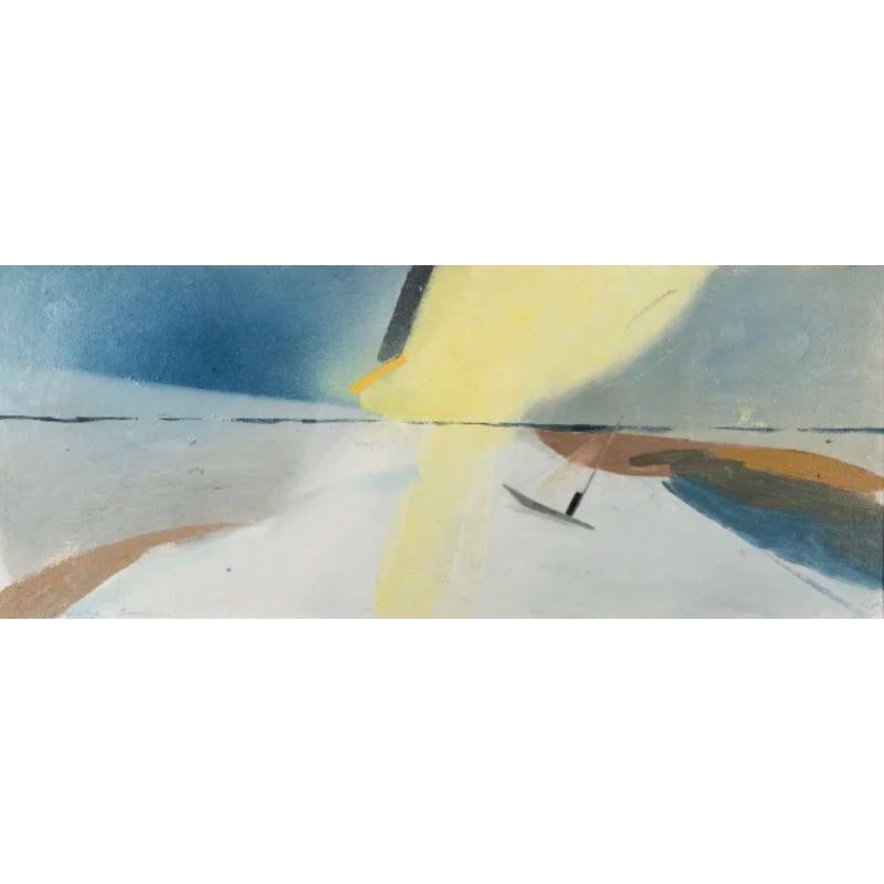 Margate Sands, Oil and Sand on Board, 2020 - Painting by Keith Purser
