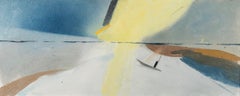 Margate Sands, Öl auf Karton Gemälde von Keith Purser, 2020