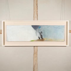 Rain, Oil on Board, Contemporary Abstract Landscape Painting