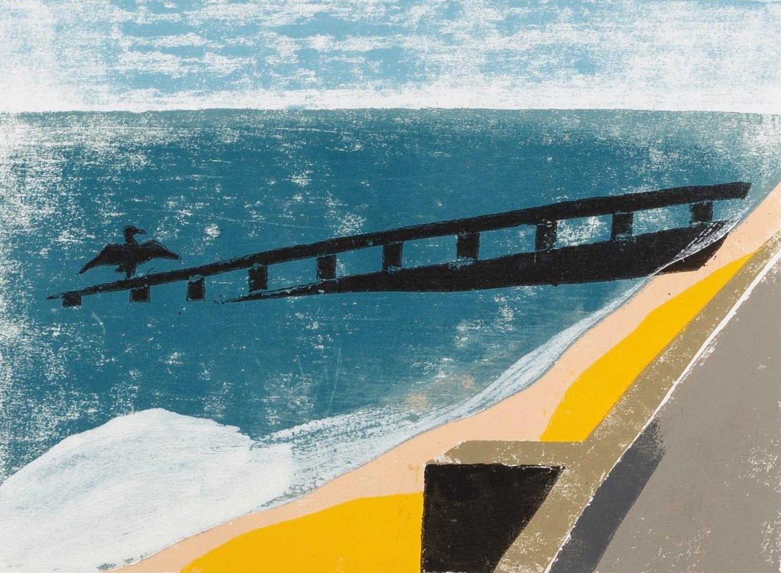 Sandgate Painting by Keith Purser B. 1944, 2009

Additional information:
Medium: Woodcut with hand-colouring
Dimensions: 42 x 53 cm
16 1/2 x 20 7/8 in
Signed, titled and dated.

Keith Purser lives and works on the edge of the desert-like environment