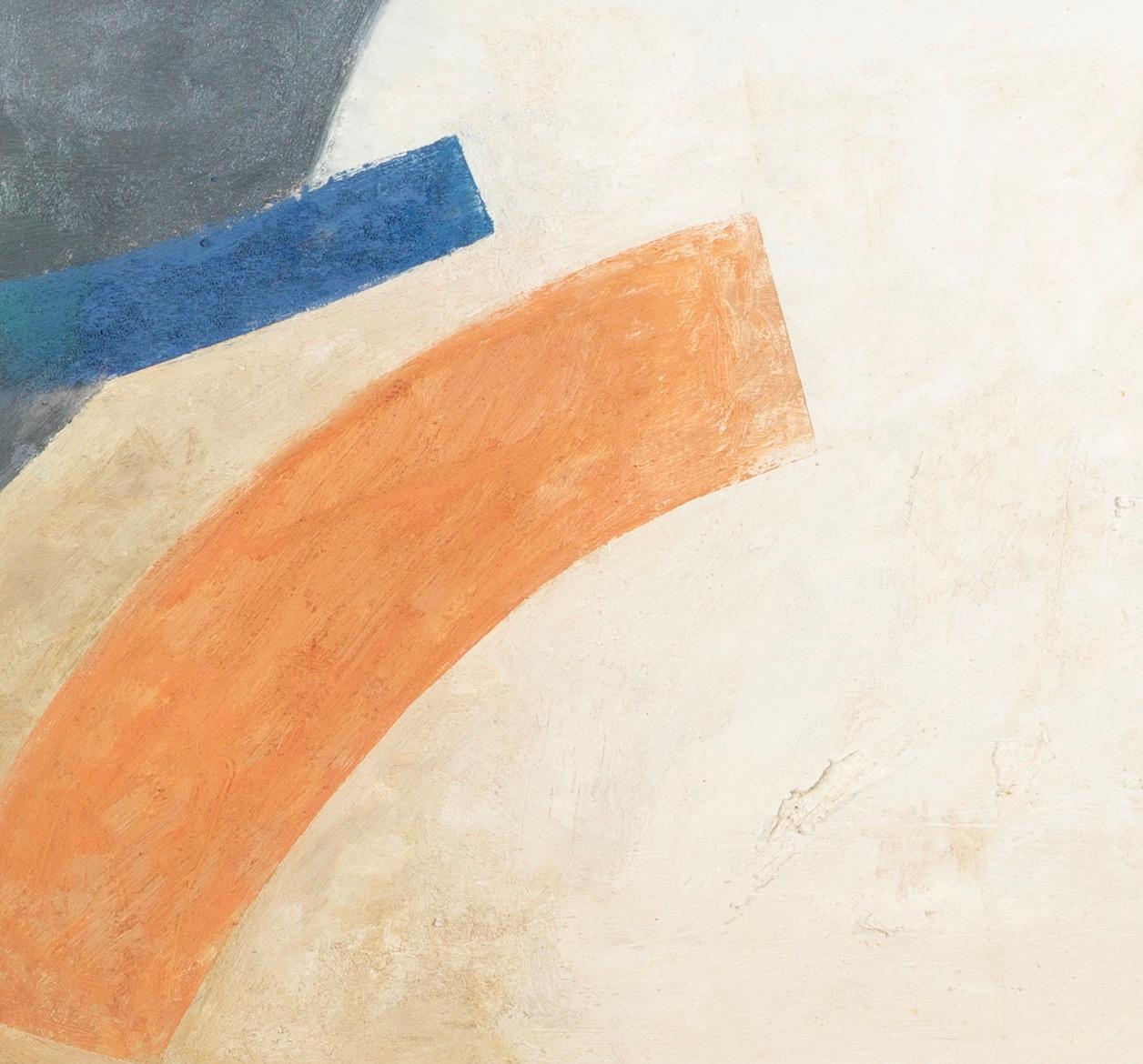 Sole sul gesso (ottobre), olio su pannello, pittura astratta orizzontale, 2018 - Painting Astratto di Keith Purser