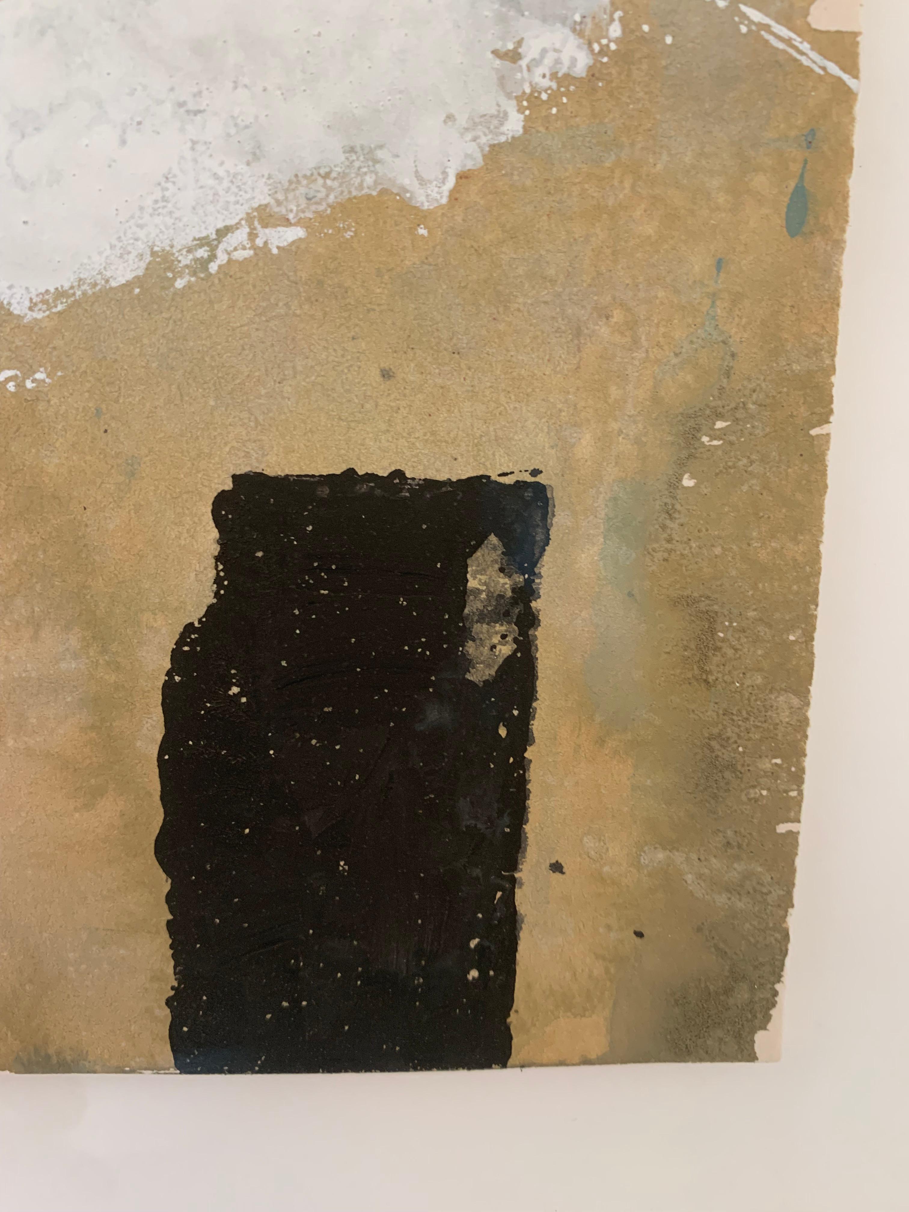 Untitled (Beach), Öl- und Gouache-Gemälde von Keith Purser, 2007 im Angebot 3