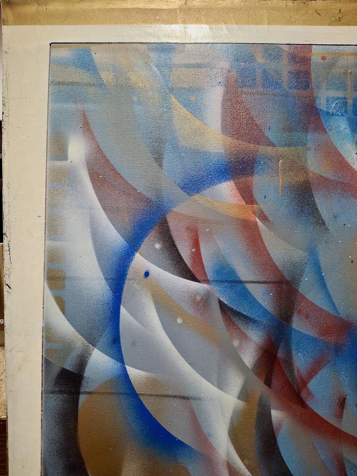 Abstract of Waves - Painting by Keith Race