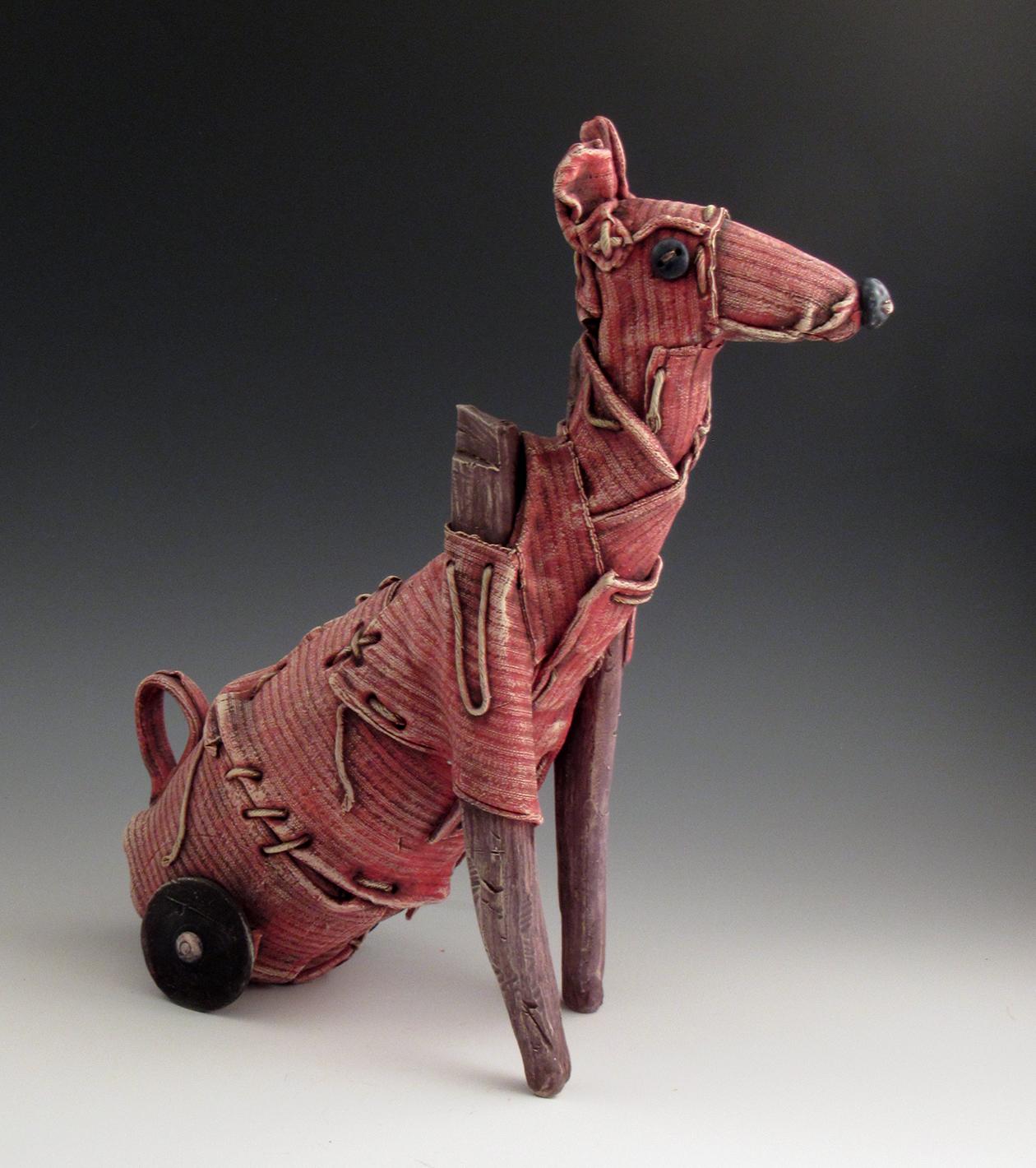 RAMONA - whimsical ceramic sculpture of an animal