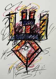 1981 Arte astratta post-minimalista americana Litografia Serie Neon Keith Sonnier