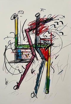 1981 Arte astratta post-minimalista americana Litografia Serie Neon Keith Sonnier