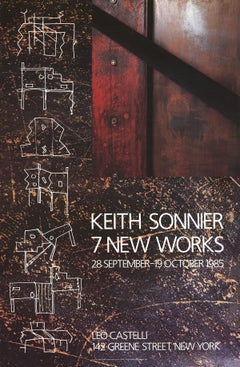 1985 After Keith Sonnier '7 New Works' Contemporary Brown Offset Lithograph