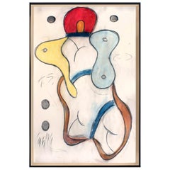Keith Sonnier "Tullos" Monumental Drawing on Paper 1996 'Signed'