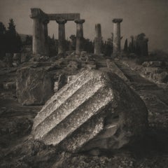Keith Taylor, Fallen Column, Temple of Apollo, 2011, platinum palladium print