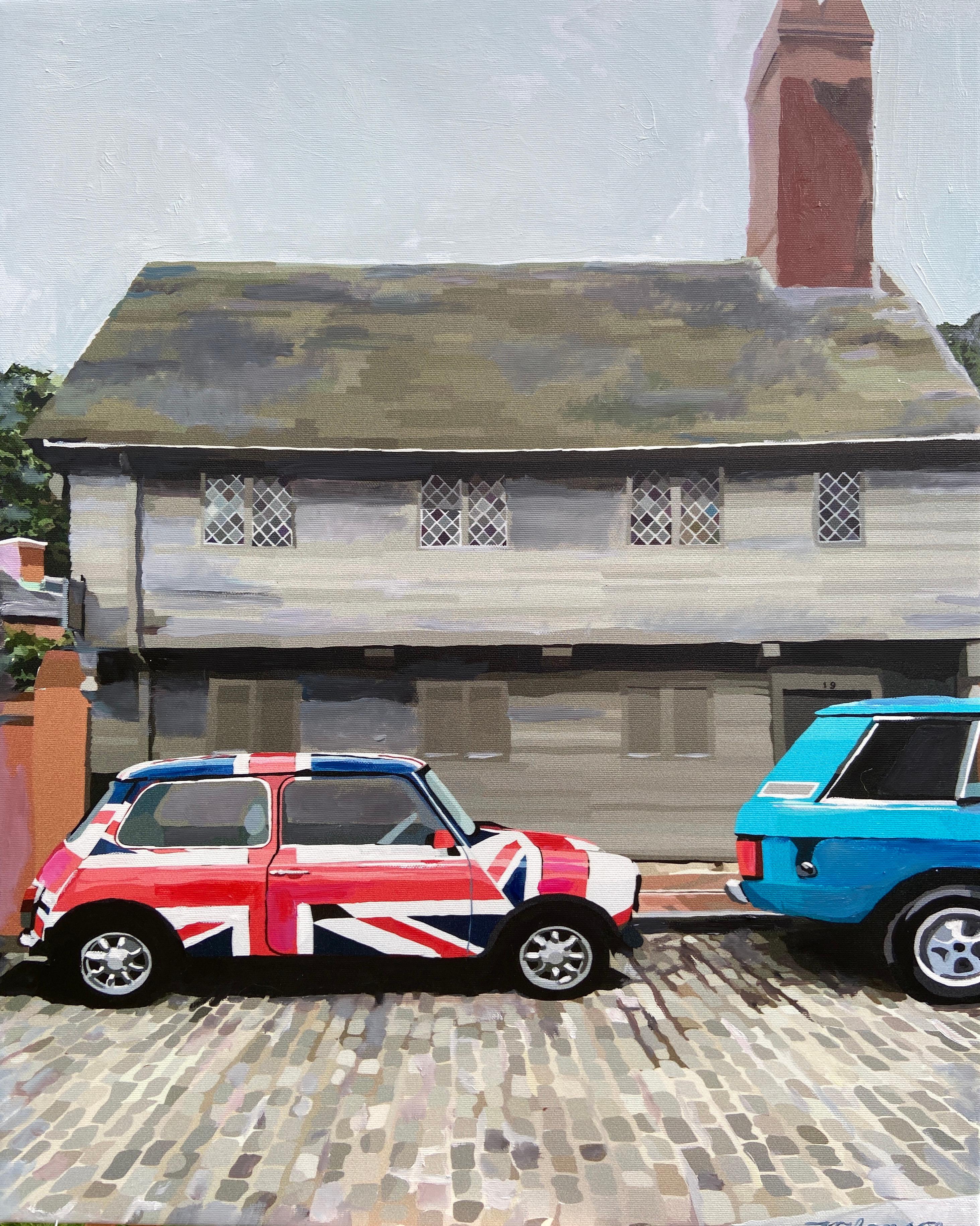 At Paul Revere's House, Original Painting - Mixed Media Art by Keith Thomson