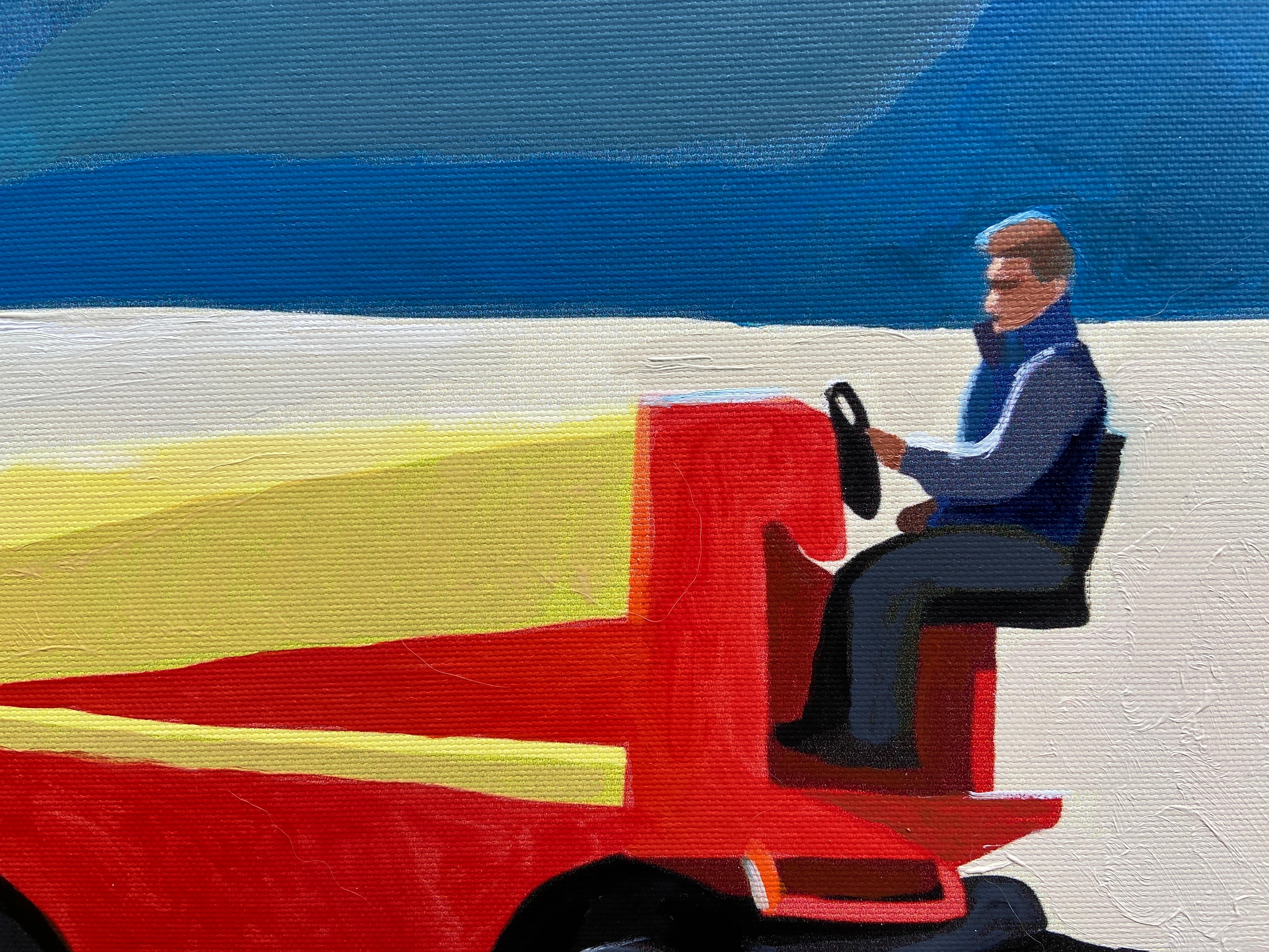 Aficionado al hockey, Pintura original 1