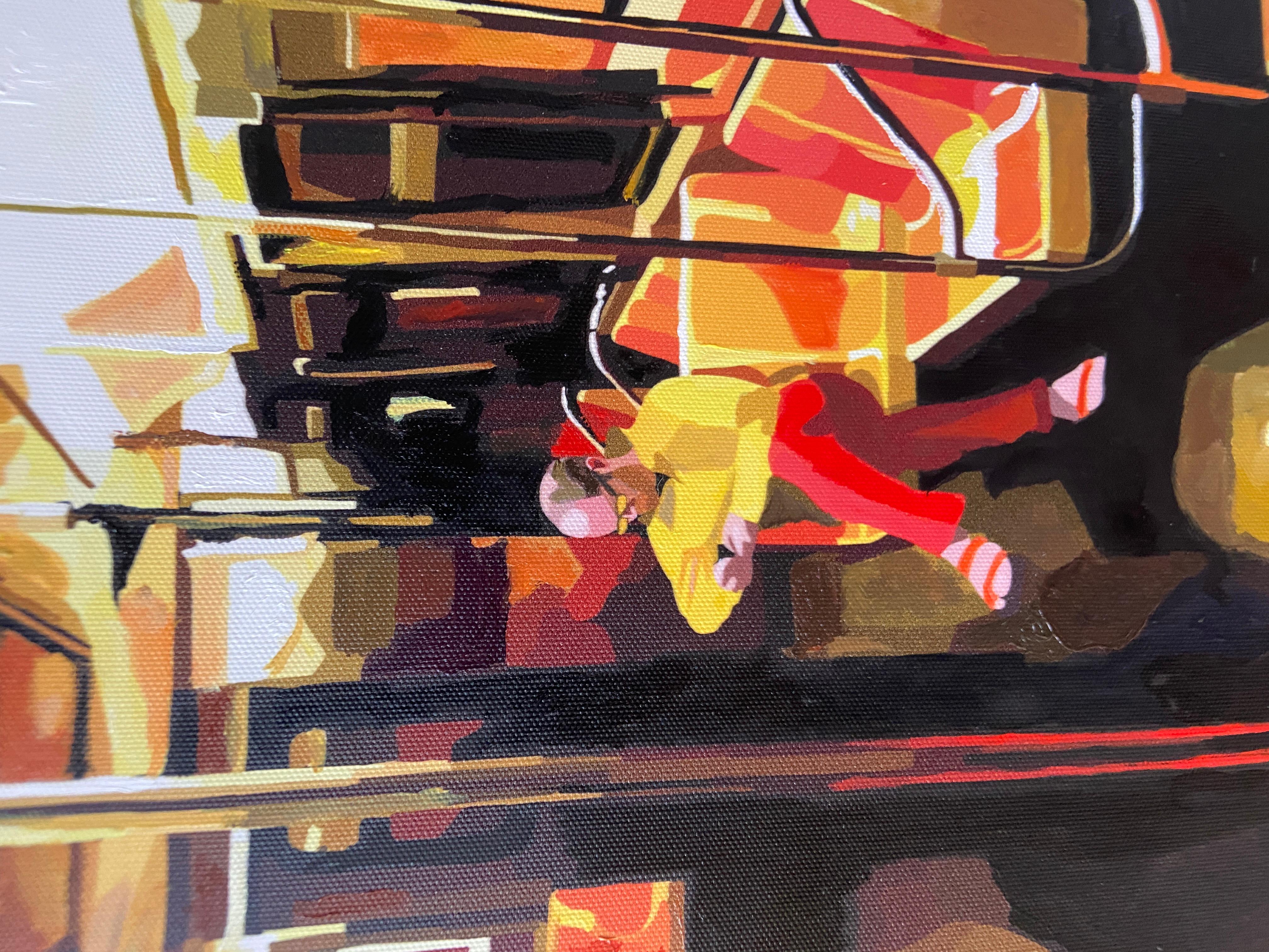 N Train Ninja, peinture originale 1