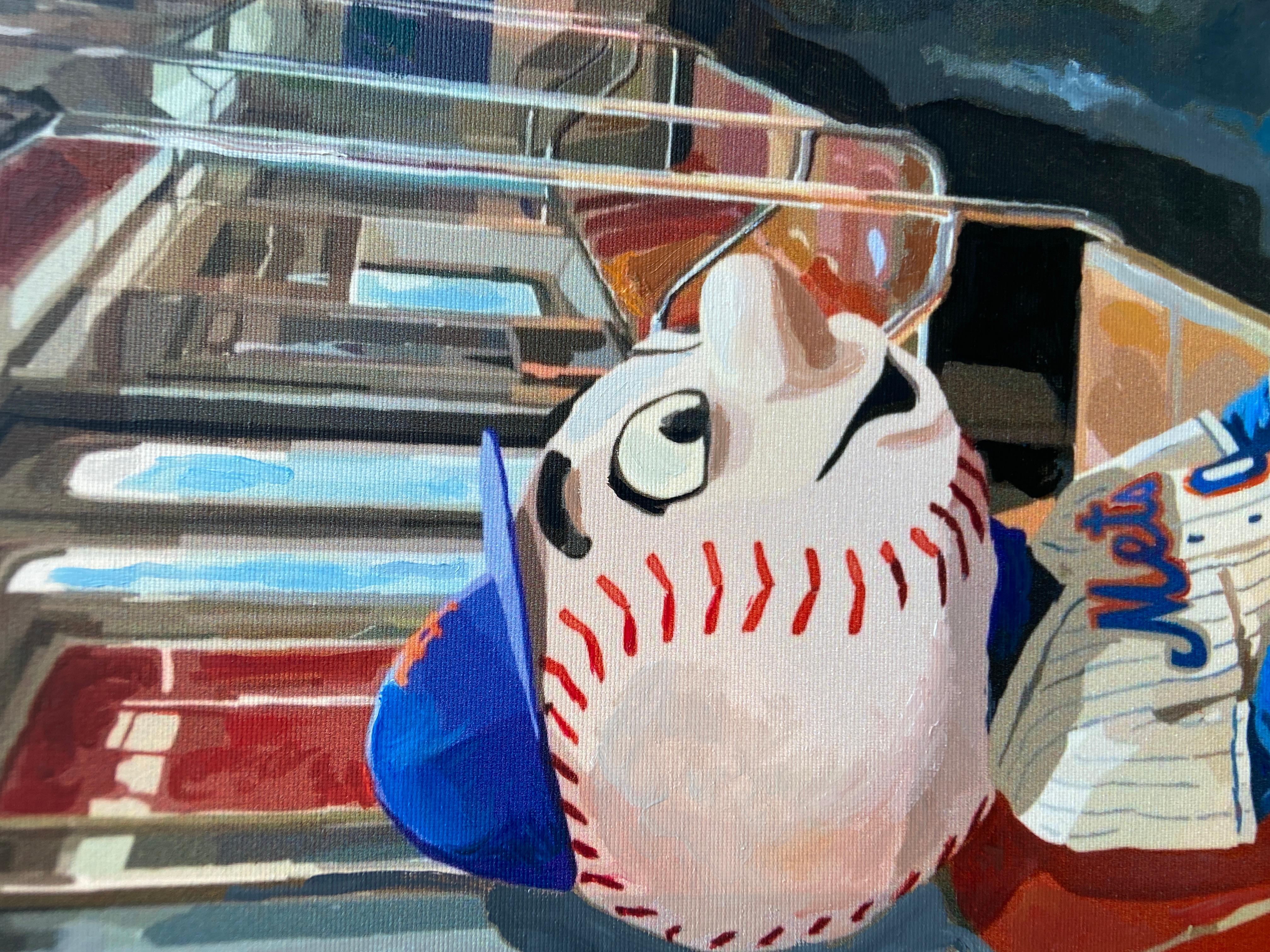 Out to the Ballgame, Original Painting For Sale 1