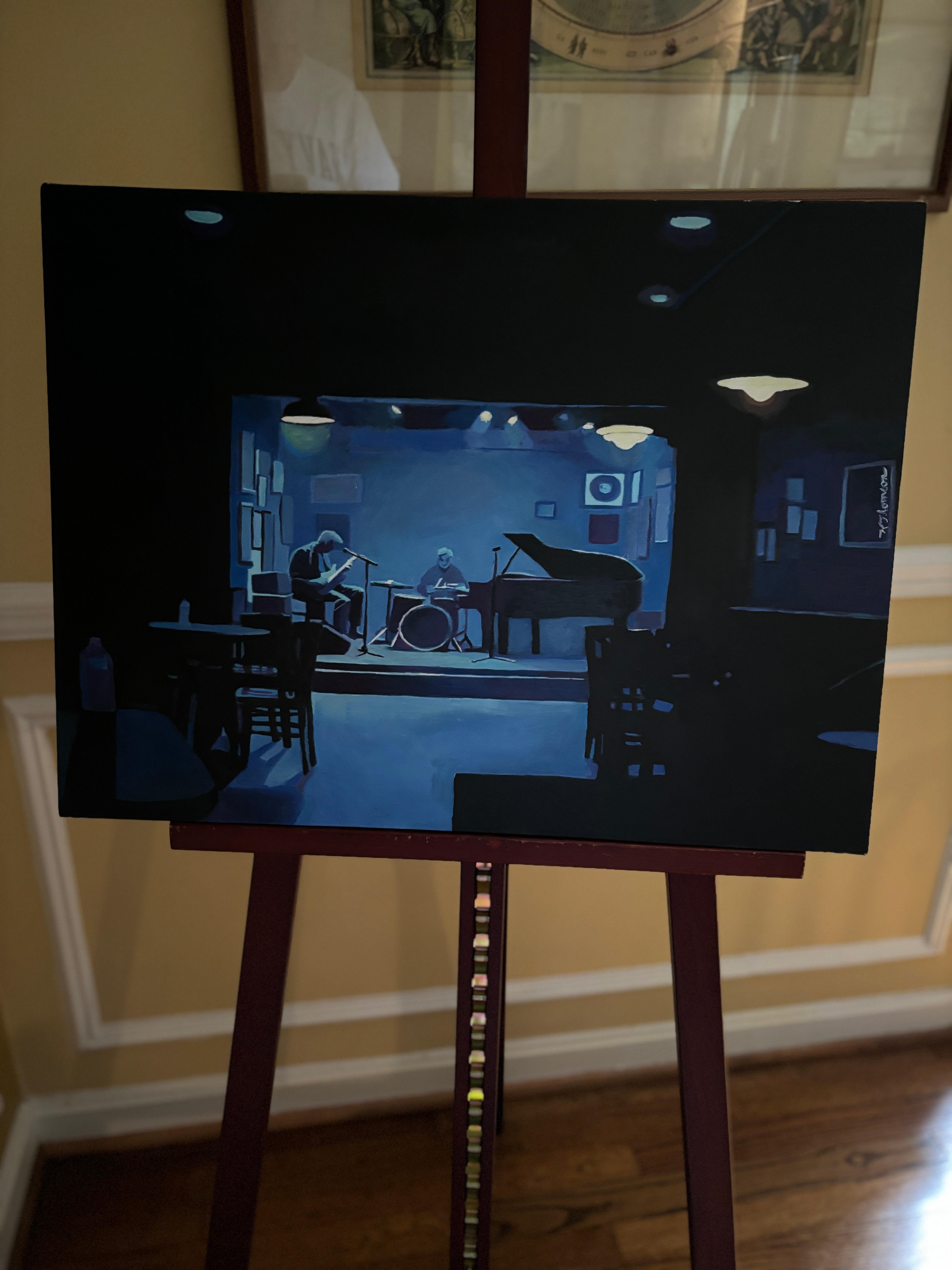Blues, Pittura a olio - Painting Pop Art di Keith Thomson
