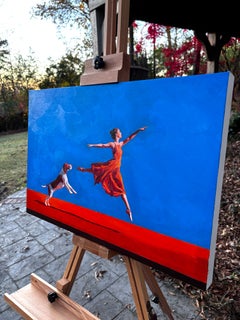 Lago del Perro, Pintura al óleo