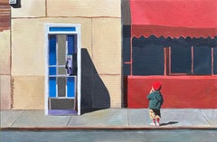 ¿Ascensor?, Pintura al óleo