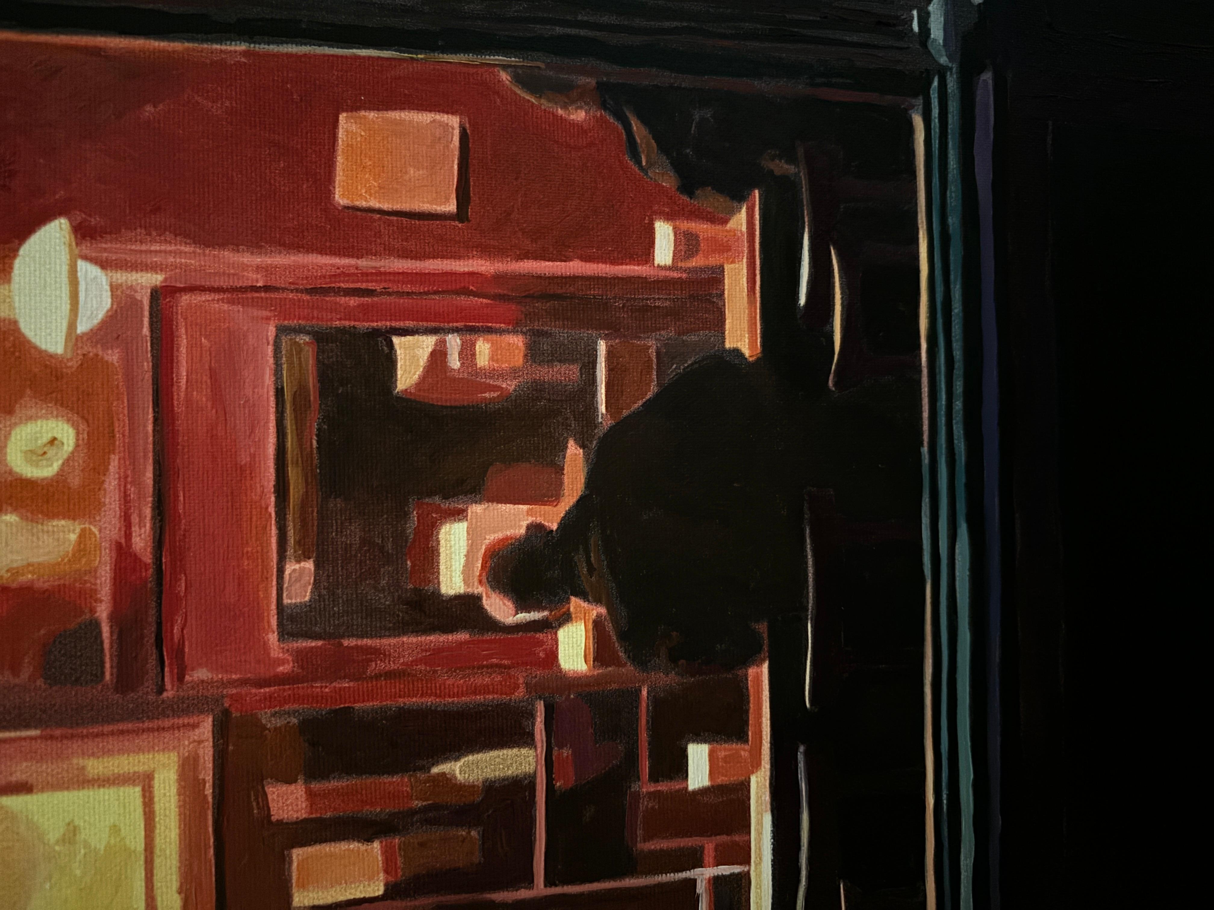 Happy Hour 4-6, Oil Painting 1