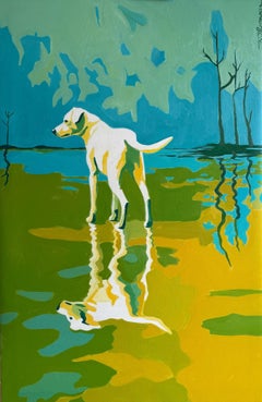 Sobre el agua, Pintura al óleo
