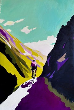Montañas Púrpuras, Pintura al óleo