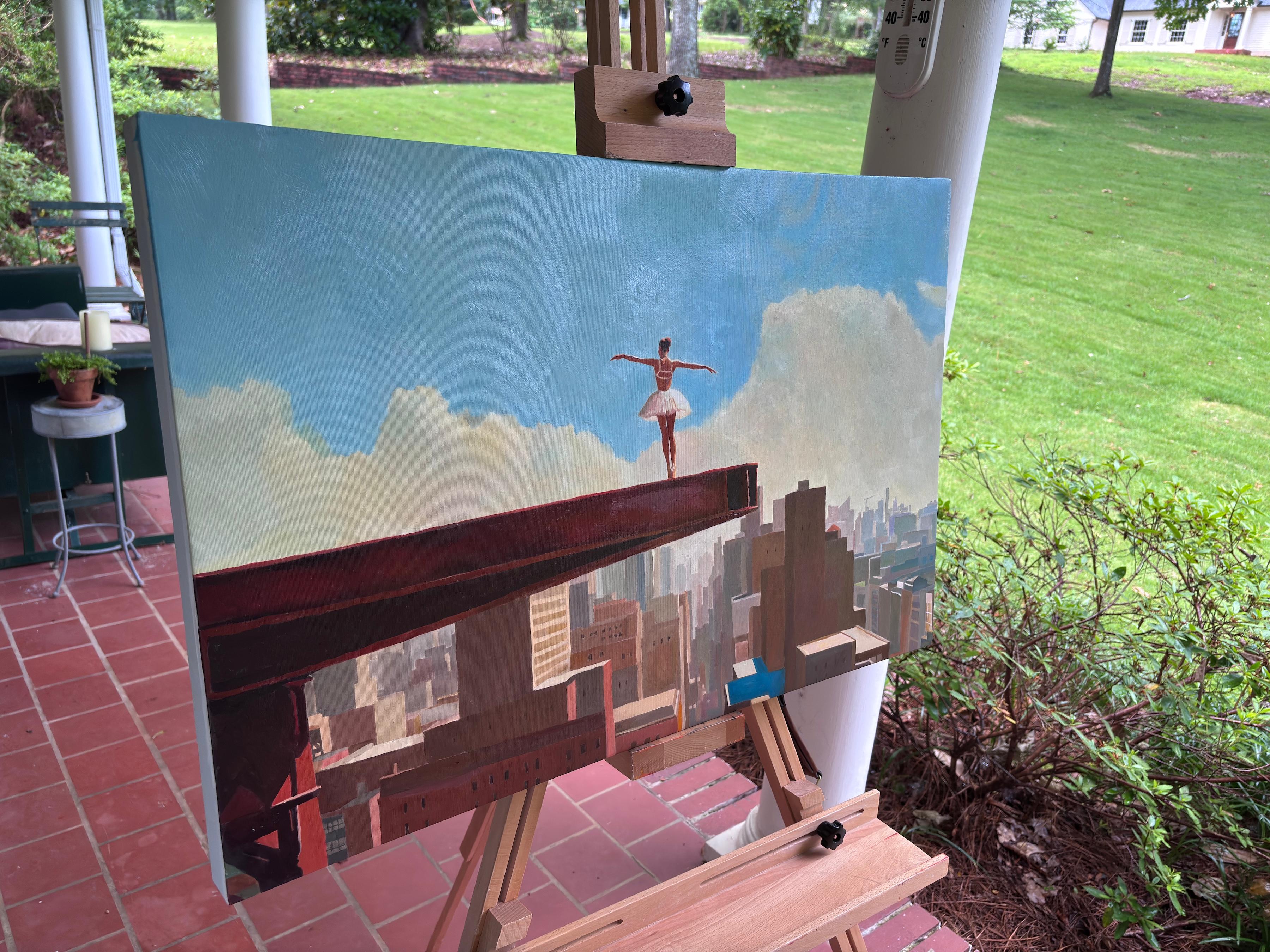 Stahl, Ölgemälde – Painting von Keith Thomson