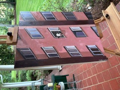 La mucca dell'86a Strada Est, pittura a olio