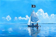 The Dread Corsairs of Greenwich, Connecticut, Oil Painting