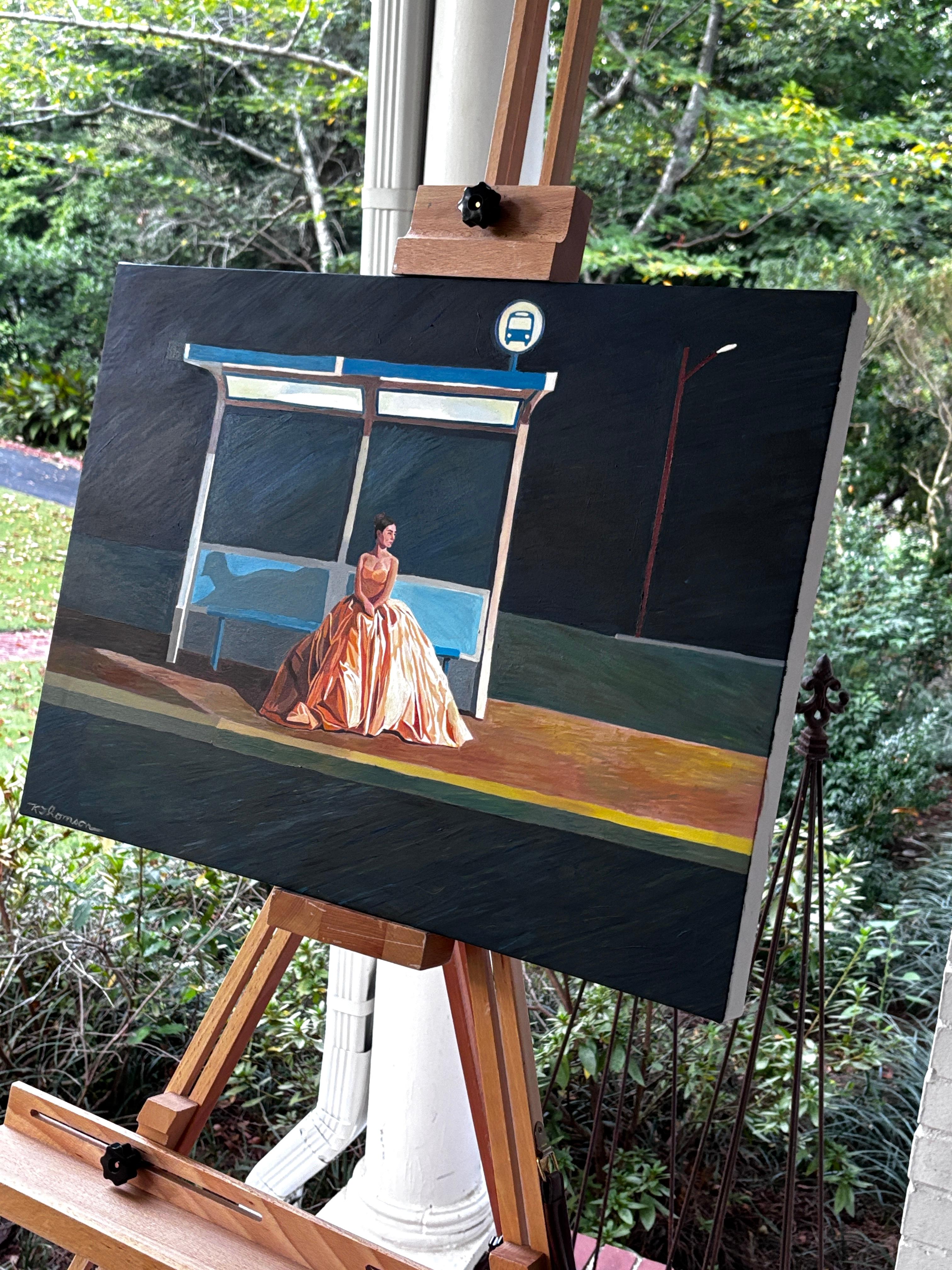 Die Reise ist der halbe Spaß, Ölgemälde – Painting von Keith Thomson