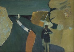 Road to the Sea (Foreshore) - 20th Century, Oil on board by Keith Vaughan