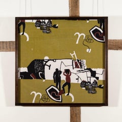 Fishermen (Old Seaweed Hoist), Screenprint on Rayon Fabric, 1956