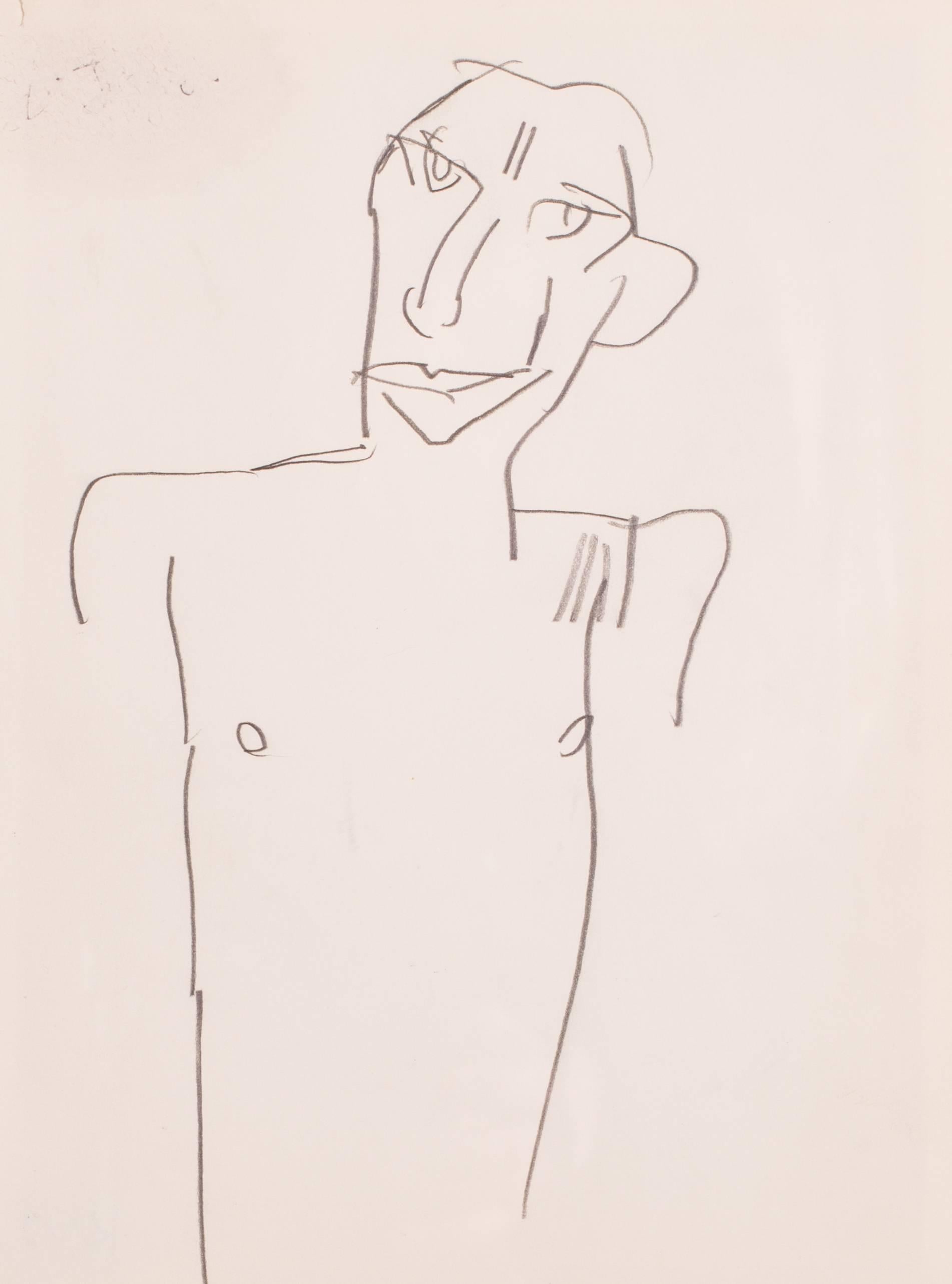 Keith Vaughan drawings, set of 4, figures or men, 20th Century, British  3