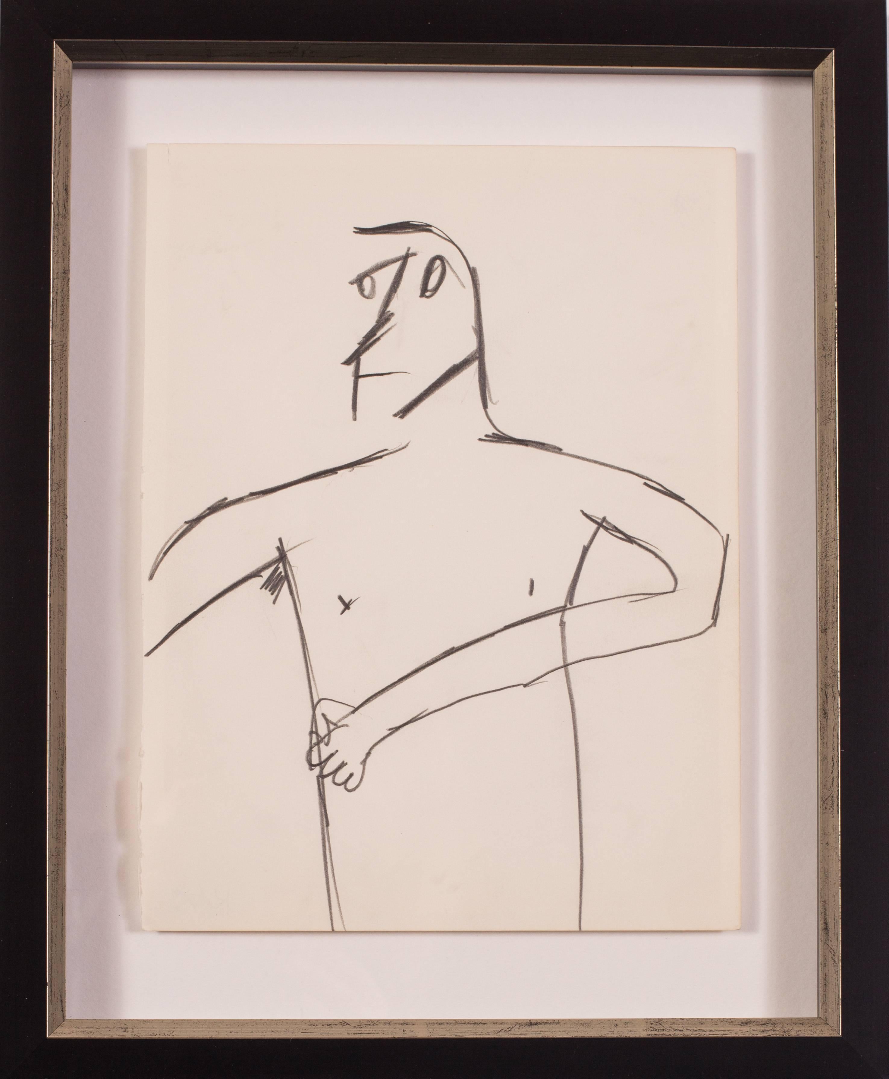 Keith Vaughan drawings, set of 4, figures or men, 20th Century, British  4