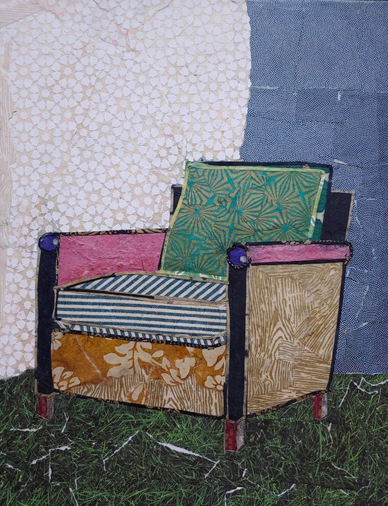 Keith Young Still-Life Painting - Outside Chair