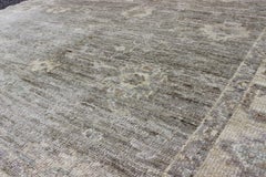 Keivan Woven Arts Angora Oushak Area rug with Pastel colors   5'2 x 7'6