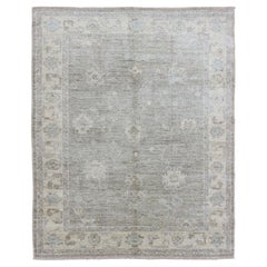 Tappeto Keivan Woven Arts Angora Oushak con colori pastello   5'2 x 7'6