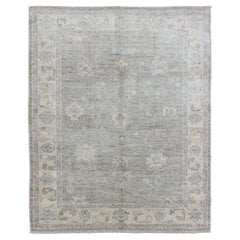 Keivan Woven Arts Angora Oushak Area rug with Pastel colors   5'2 x 7'6