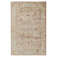 Alfombra turca Keivan Woven Arts Angora Oushak en rosa y multicolor 12'3 x 17'9
