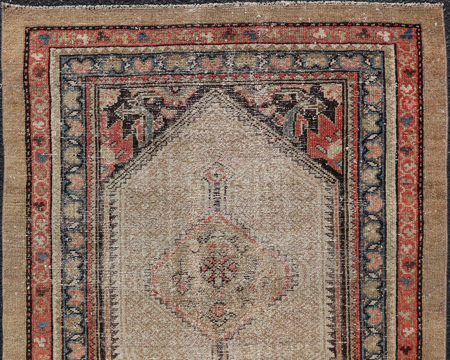 Noué à la main Keivan Woven Arts Arte Antiques 1900 Rug Serab Persan   3'2
