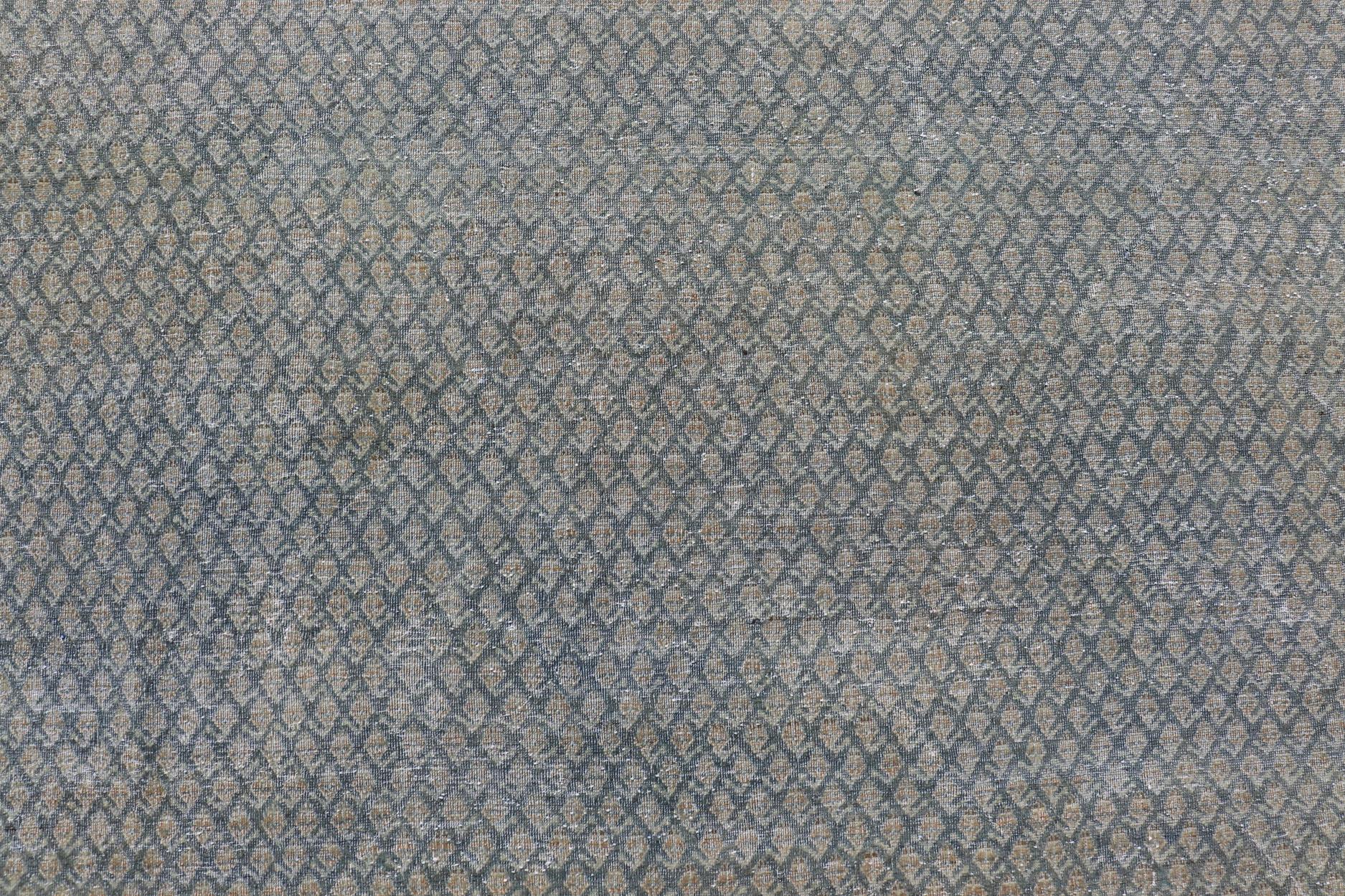 Tappeto Keivan Woven Arts Tabriz persiano antico dal design minimalista 10' 4 x 13' 9 in vendita 5