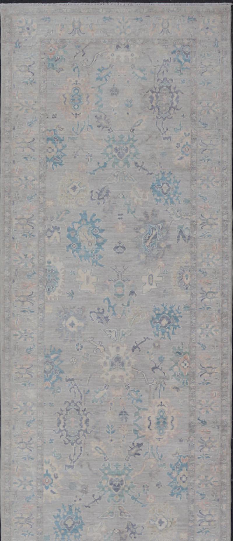 Keivan Woven Arts Collection of Large Modern Tabriz Gallery in Muted Tones In New Condition For Sale In Atlanta, GA