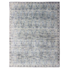 Used Keivan Woven Arts Distressed Modern Hand-Woven wool Rug  8'1 x 11'2