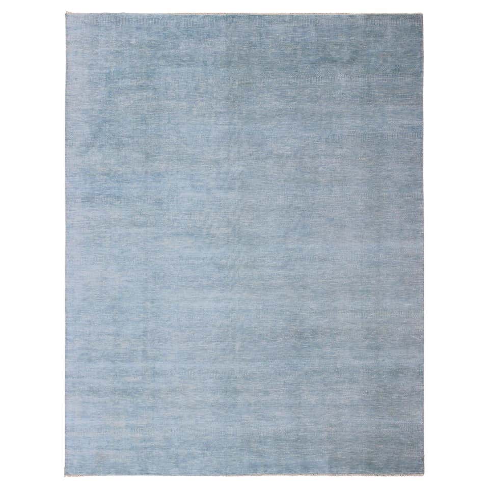 Blue Variant Rug Texture Rug and Kilim’s Textural Rug in Light Blue Tones For Sale at 1stDibs