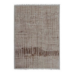 Keivan Woven Arts Marokkanischer Teppich aus handgeknüpfter Wolle mit abstraktem modernen Design
