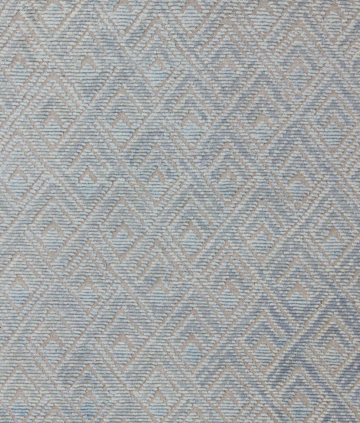 Keivan Woven Arts Hi-Low pile in Moroccan Design with  Light Blue  In Excellent Condition For Sale In Atlanta, GA