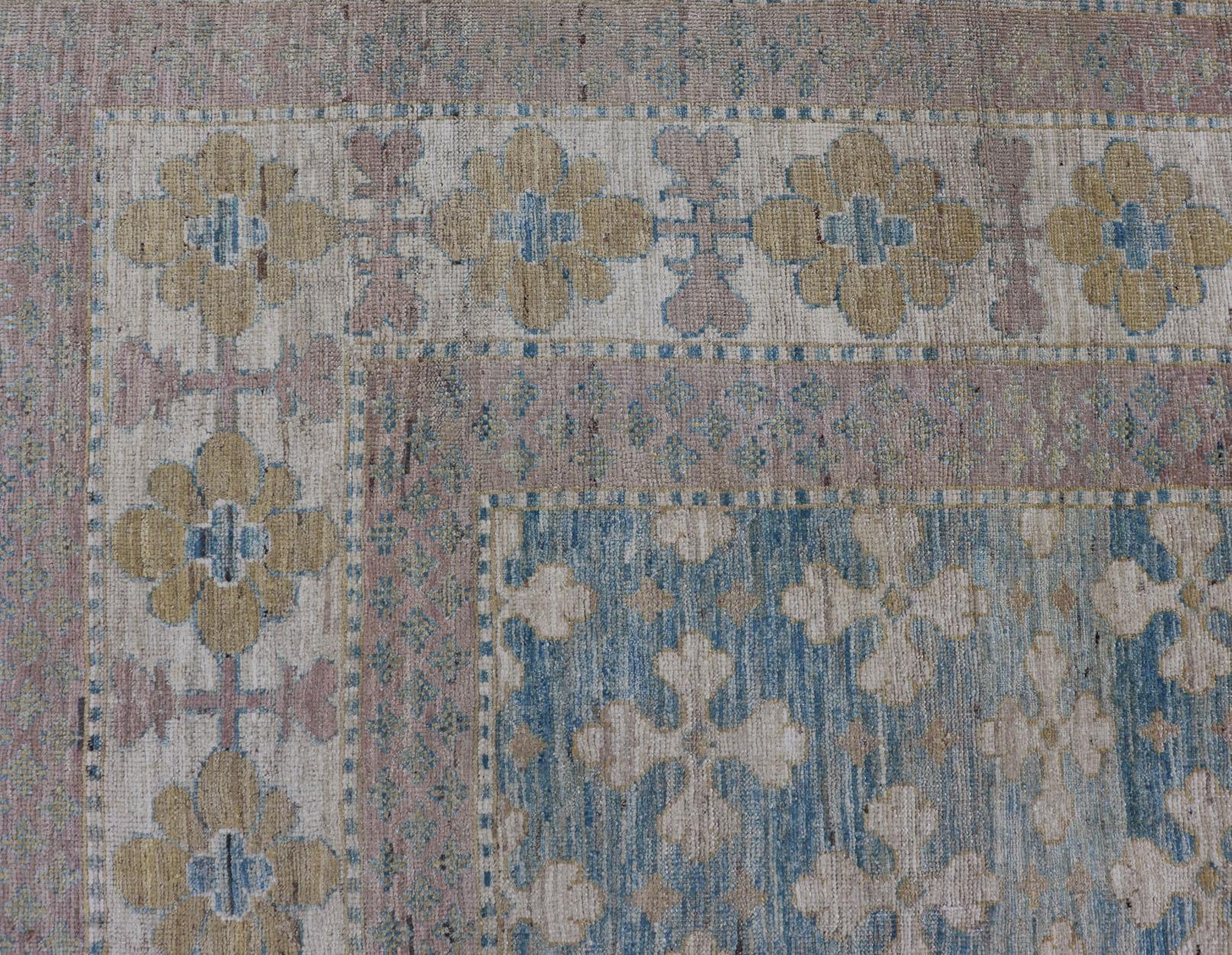 Keivan Woven Arts Khotan Design Galerieteppich im Khotan-Design (21. Jahrhundert und zeitgenössisch)