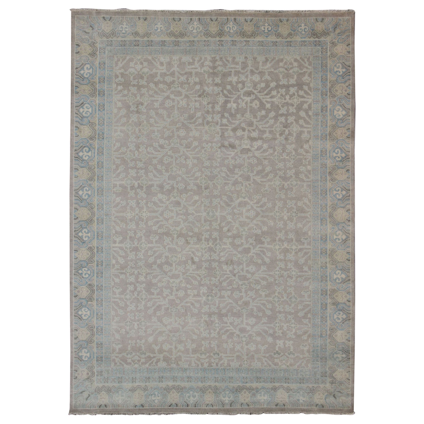 Keivan Woven Arts Alfombra de lana anudada a mano Khotan 8'9 x 11'9