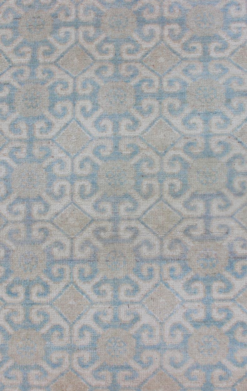 Keivan Woven Arts Khotan-Läufer mit geometrischem All-Over-Muster 2'9 x 9'10 im Angebot 1
