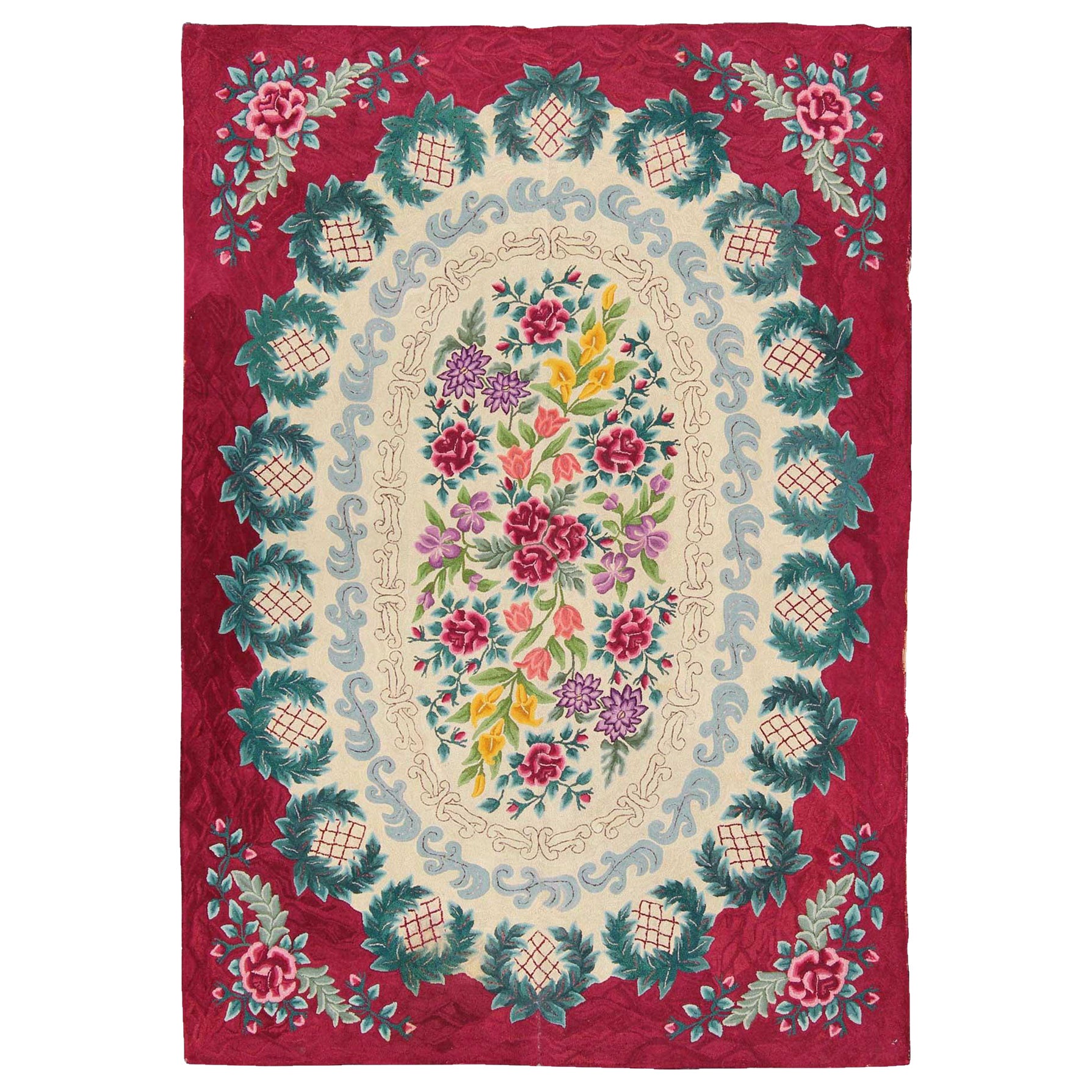 Tappeto Keivan Woven Arts grande, antico e finemente intrecciato, con ganci americani in vendita