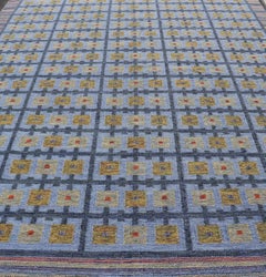 Keivan Woven Arts Large Modern Scandinavian/Swedish Geometric Design Rug