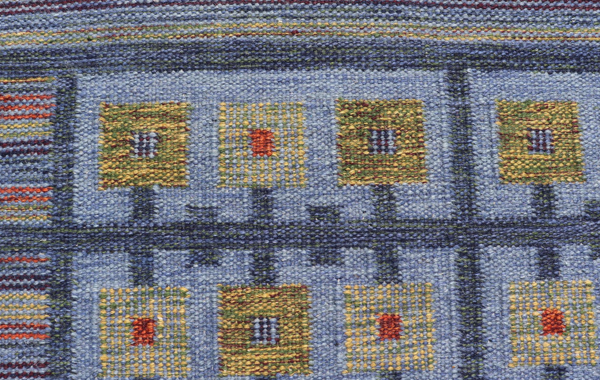 Tessuto a mano Tappeto Keivan Woven Arts grande e moderno The Modern Scandinavian/One Geometric Design in vendita