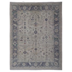 Keivan Woven Arts large Oushak rug made with modern colors and neutral tones